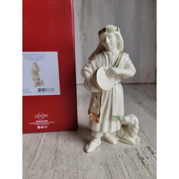 Lenox NEW drummer boy first blessing nativity Xmas figure - Picture 1 of 6